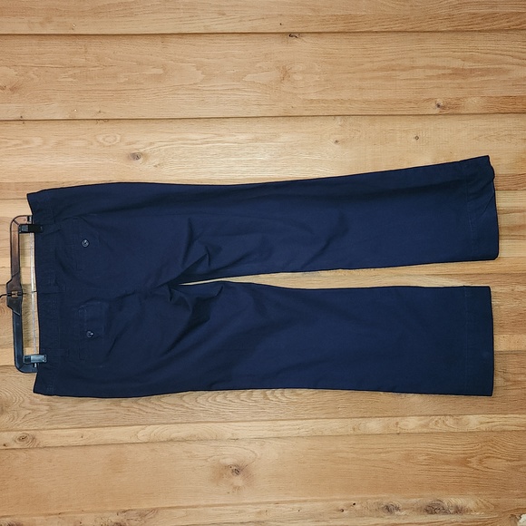 Gap Favorite Trouser Bootcut Mid Rise Dress Pants, 12, Navy Blue 100% Cotton - Picture 2 of 7